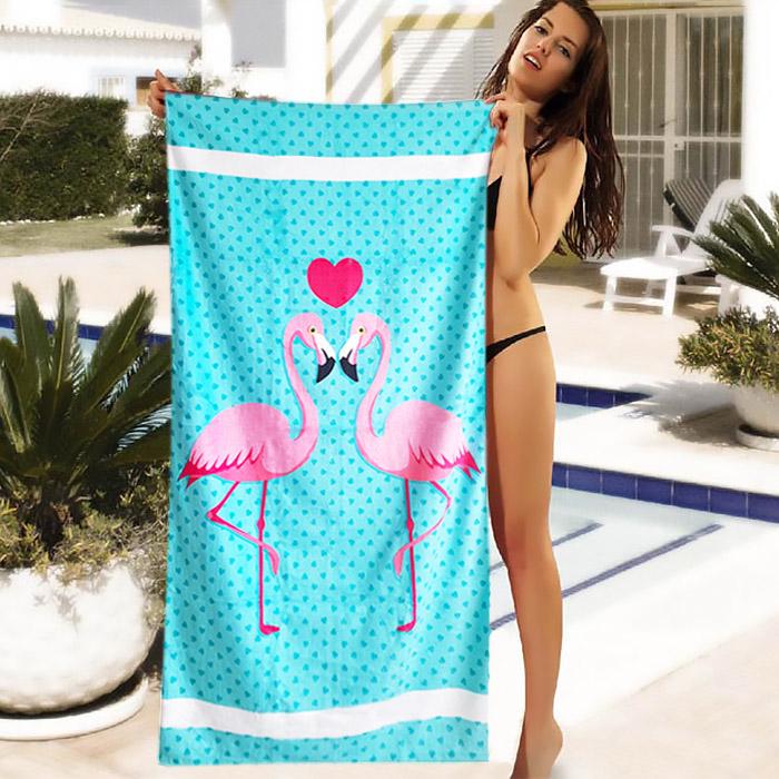 Пляжные полотенца Shamrock Голубой (5858)