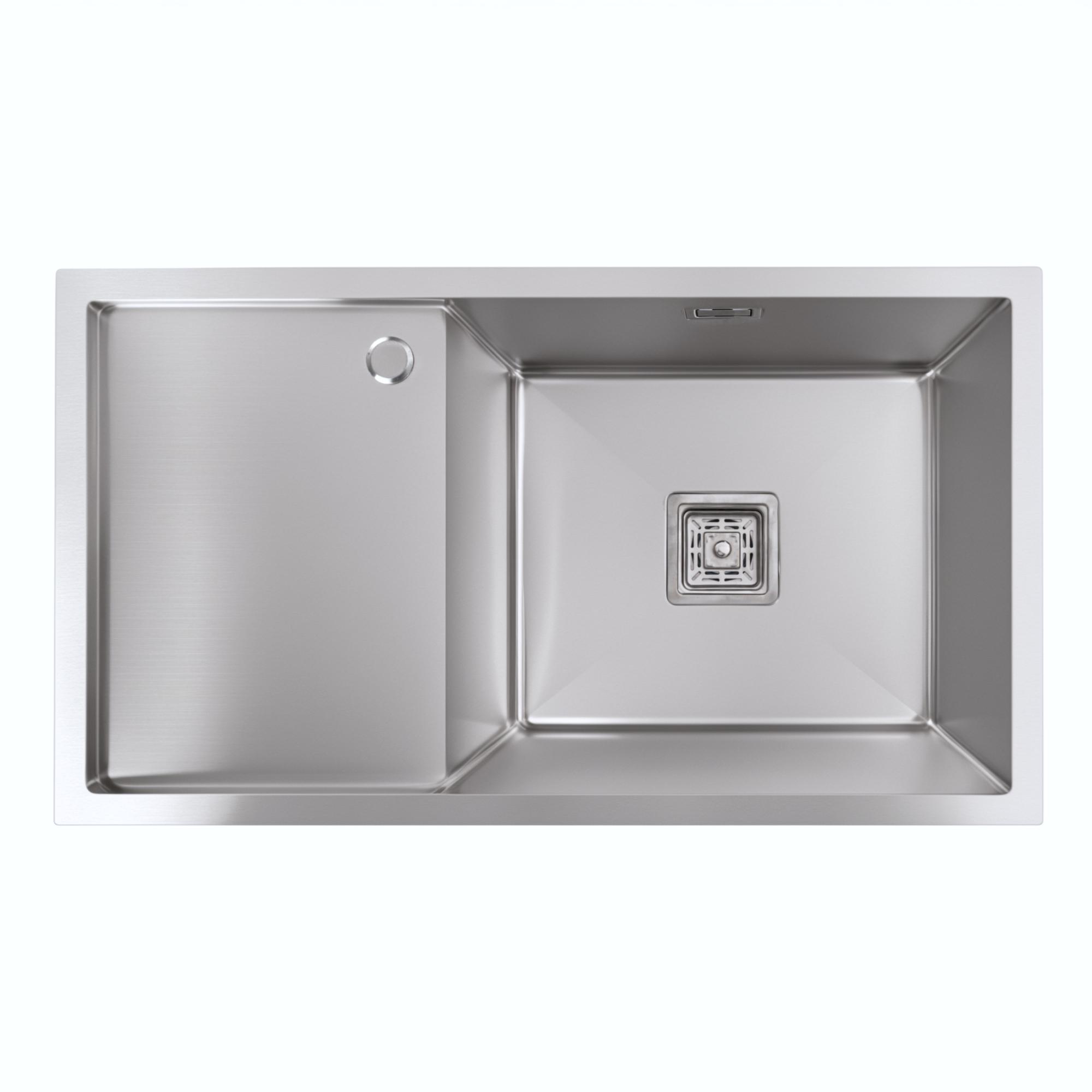Мийка кухонна Platinum PLS-A37441 прямокутна з нержавіючої сталі 780x440 мм (163842)