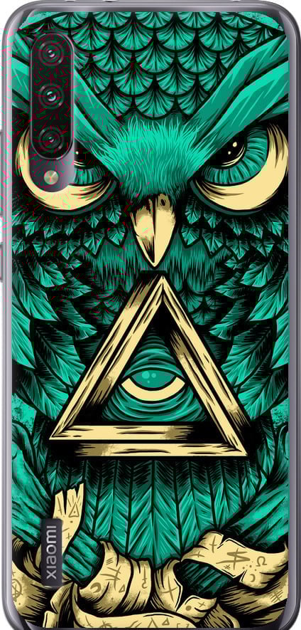 Чехол на Xiaomi Mi A3 Сова Арт-тату (3971u-1737-42517)