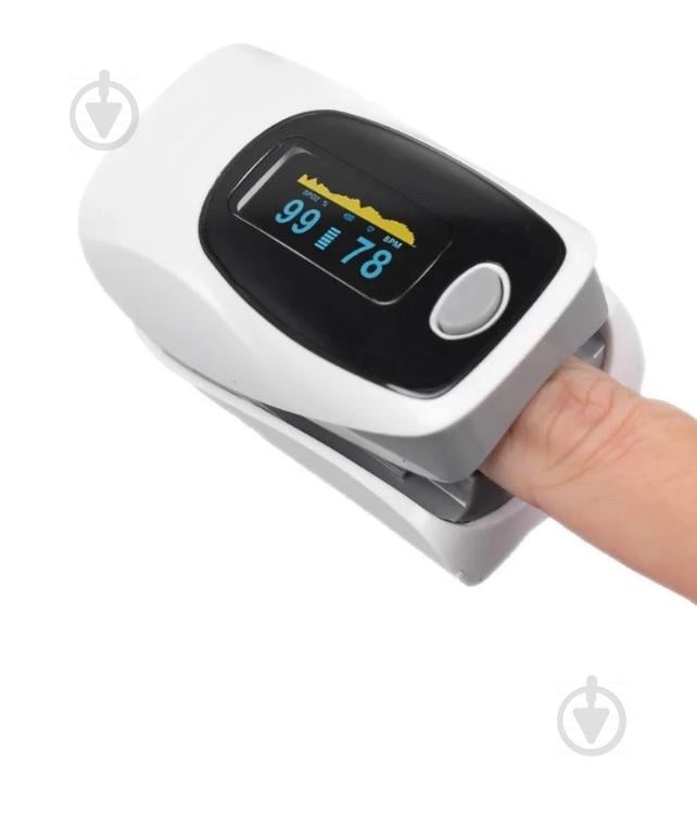 Пульсоксиметр на палець для зміни пульсу та сатурації крові Pulse Oximeter C101A3 (MAS40388)