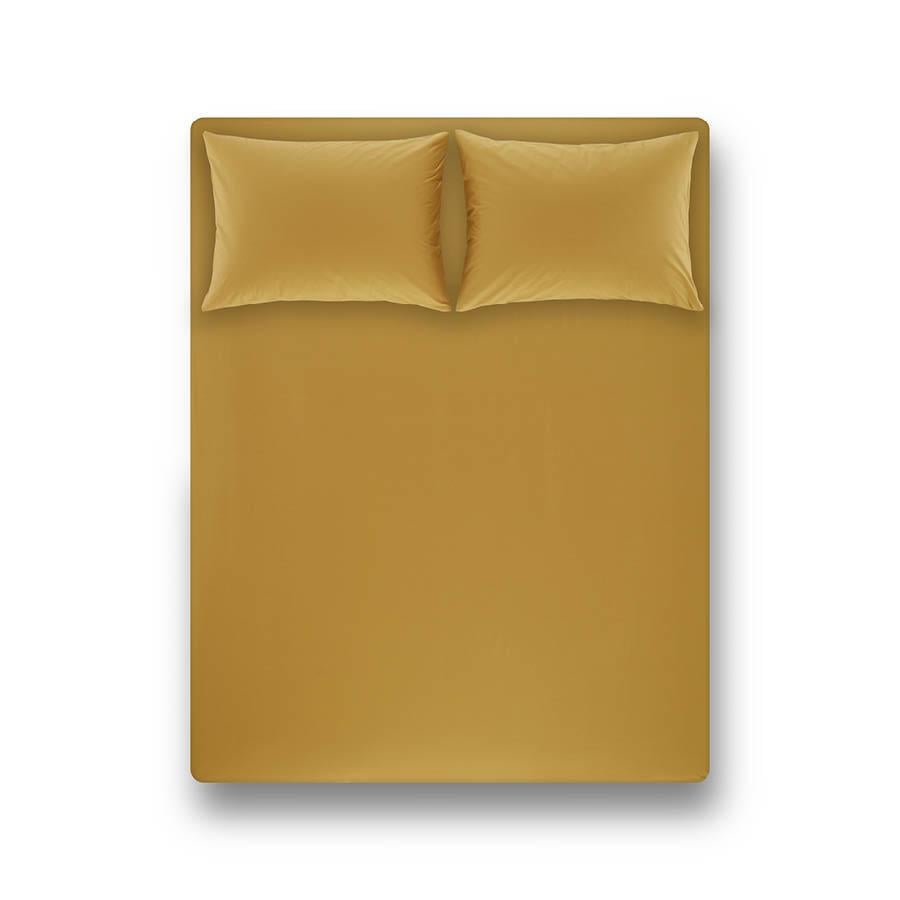 Простынь на резинке с наволочками Penelope Laura 160х200+50х70 Болотный (svt-2000022278287)