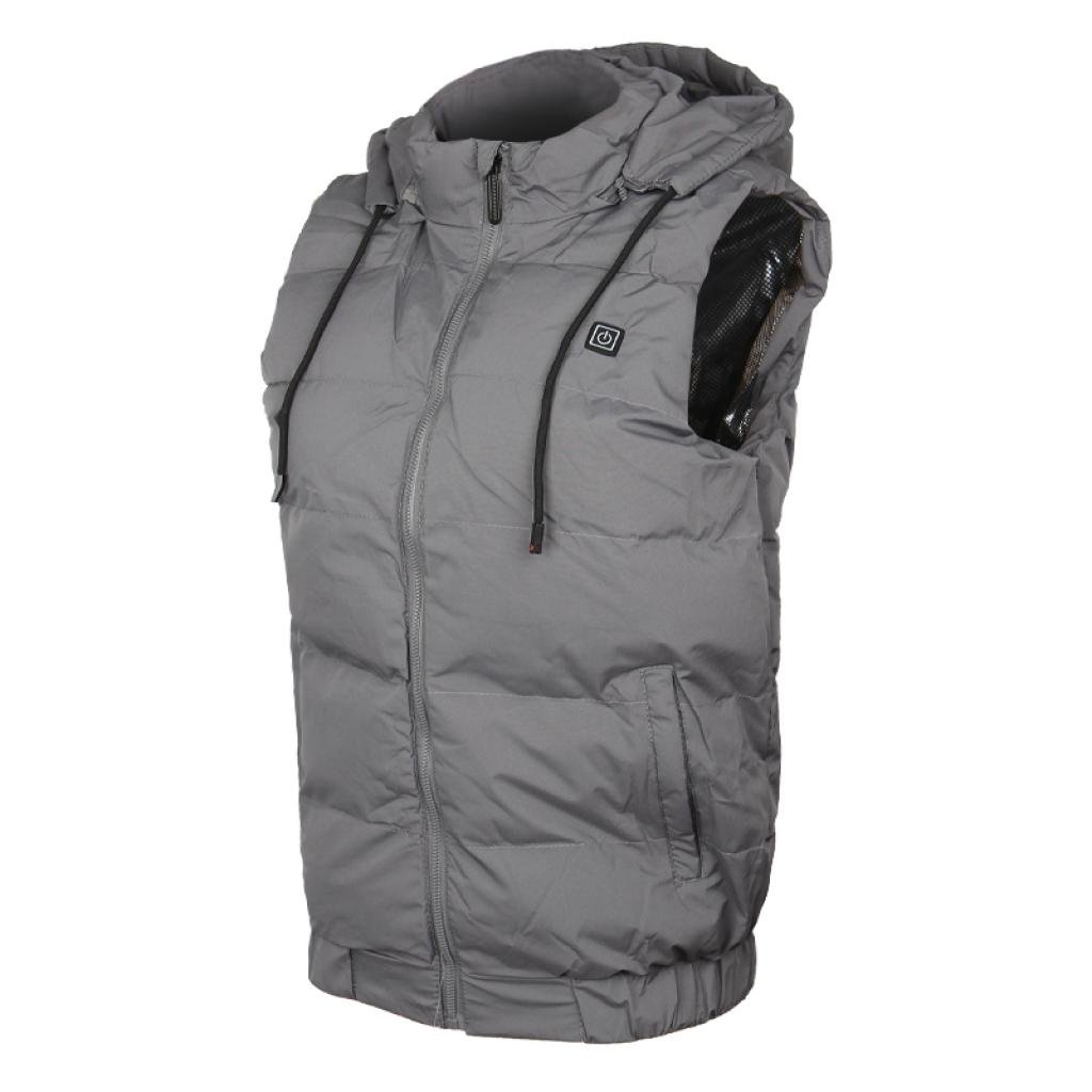 Жилетка с подогревом M02-9 3XL Gray (1485139)