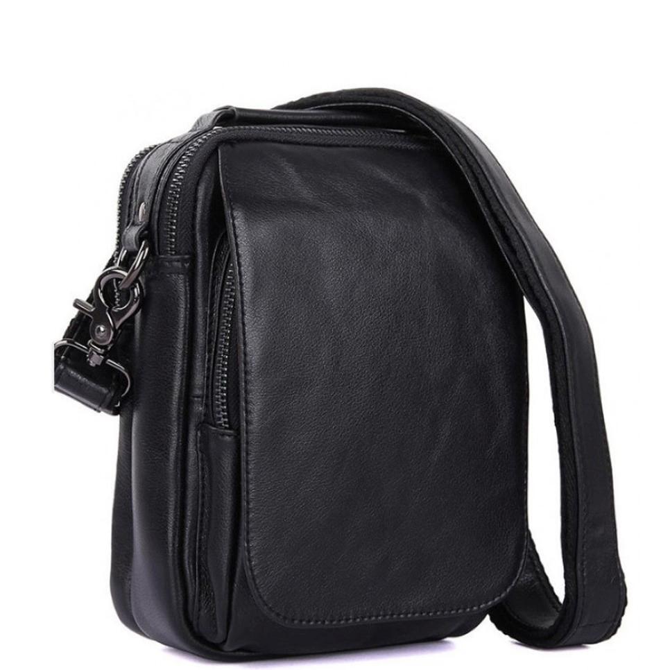 Мужская сумка через плечо Royal Bag 1012A Черный (2877)