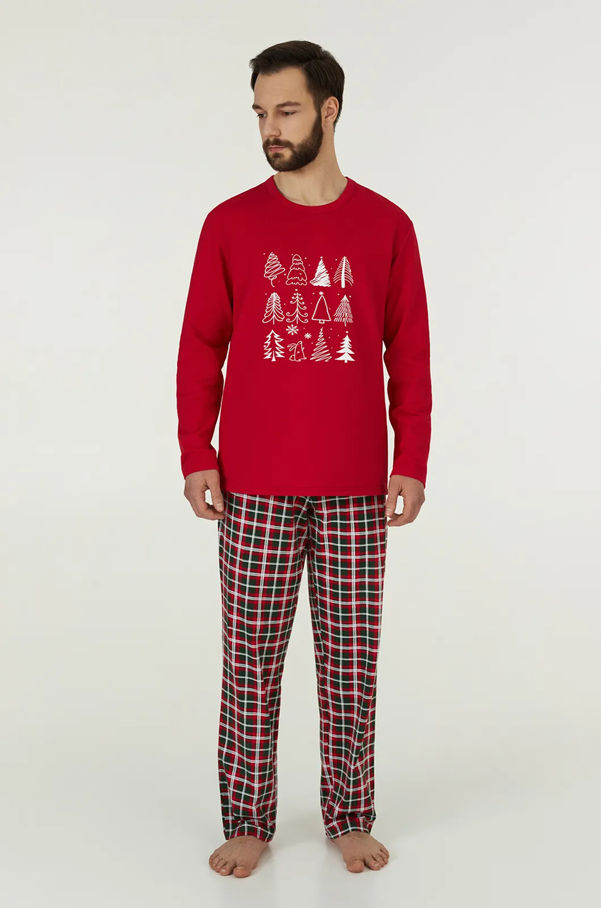 Пижама мужская Ellen CHRISTMAS TREES 0880/09/01 3XL Красный (31329306) Пижама мужская Ellen CHRISTMAS TREES 0880/09/01 3XL Красный (31329306)