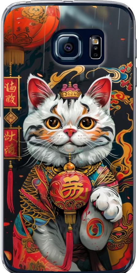 Чехол на Samsung Galaxy S6 Edge G925F China Cat v2 (6135t-83-42517)