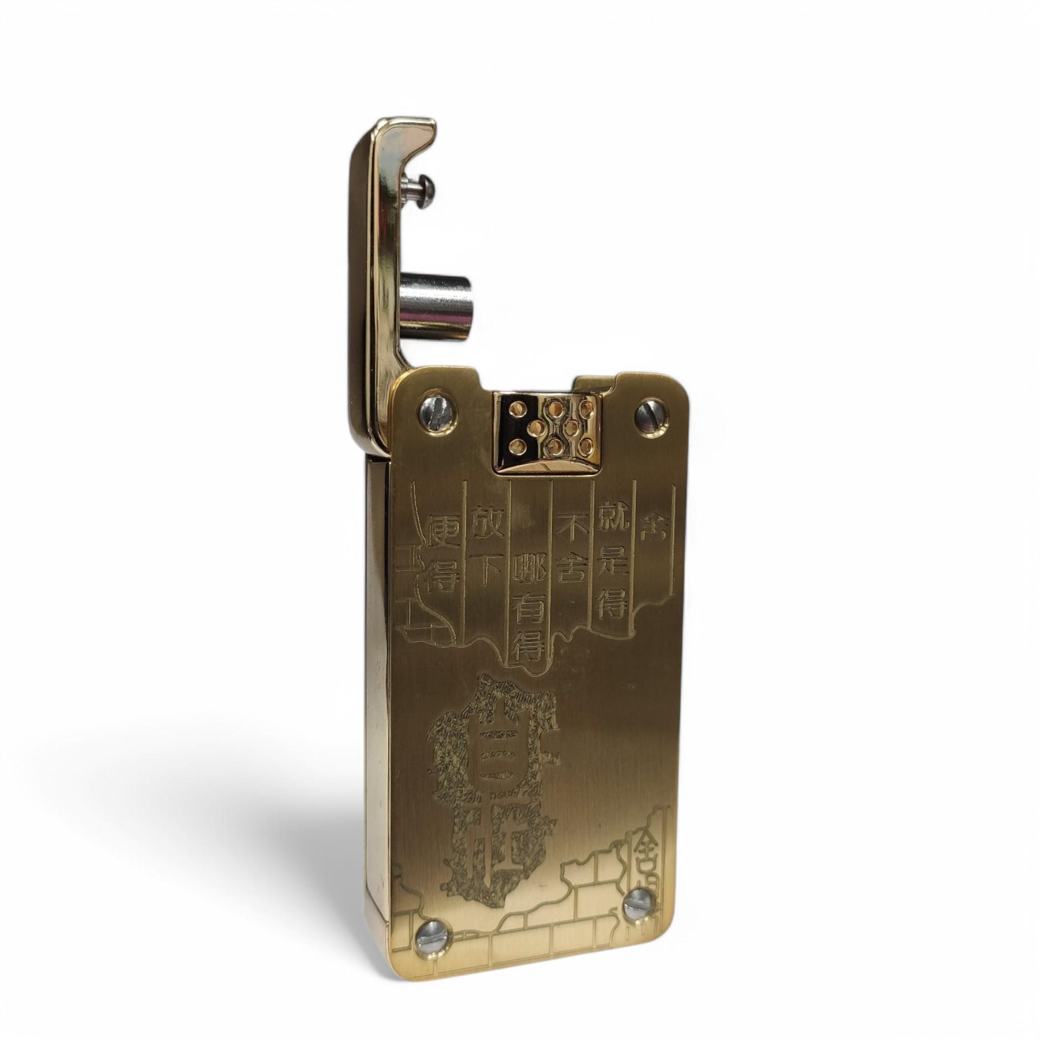 Зажигалка бензиновая Chief Retro CF238B в подарочной упаковке Gold (CF238B)