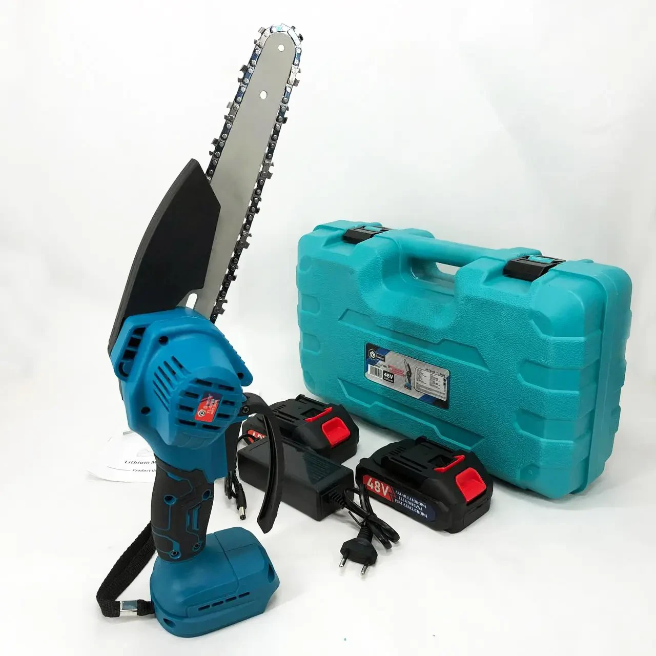 Электропила аккумуляторная Domotec SAW 6-8" 48 Вт садовая цепная (9640) - фото 6 Электропила аккумуляторная Domotec SAW 6-8" 48 Вт садовая цепная (9640) - фото 6