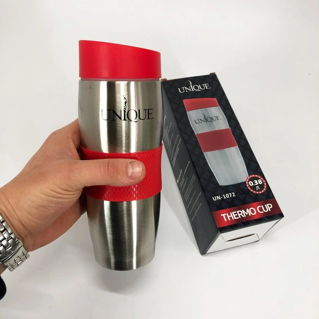 Термокружка Unique UN-1072 0,38 л Оранжевый (MX-10079A) - фото 2 Термокружка Unique UN-1072 0,38 л Оранжевый (MX-10079A) - фото 2