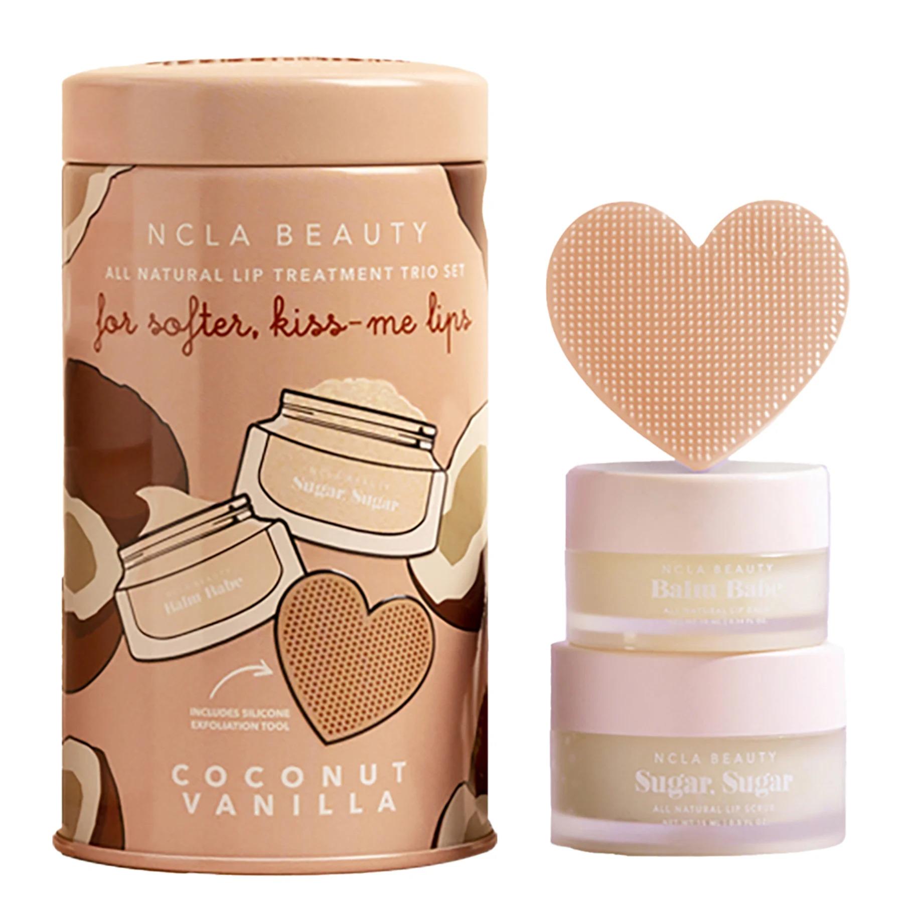 Подарочный набор по уходу за губами NCLA Beauty Coconut Vanilla Lip Care Set Кокос-Ваниль 10/15 мл
