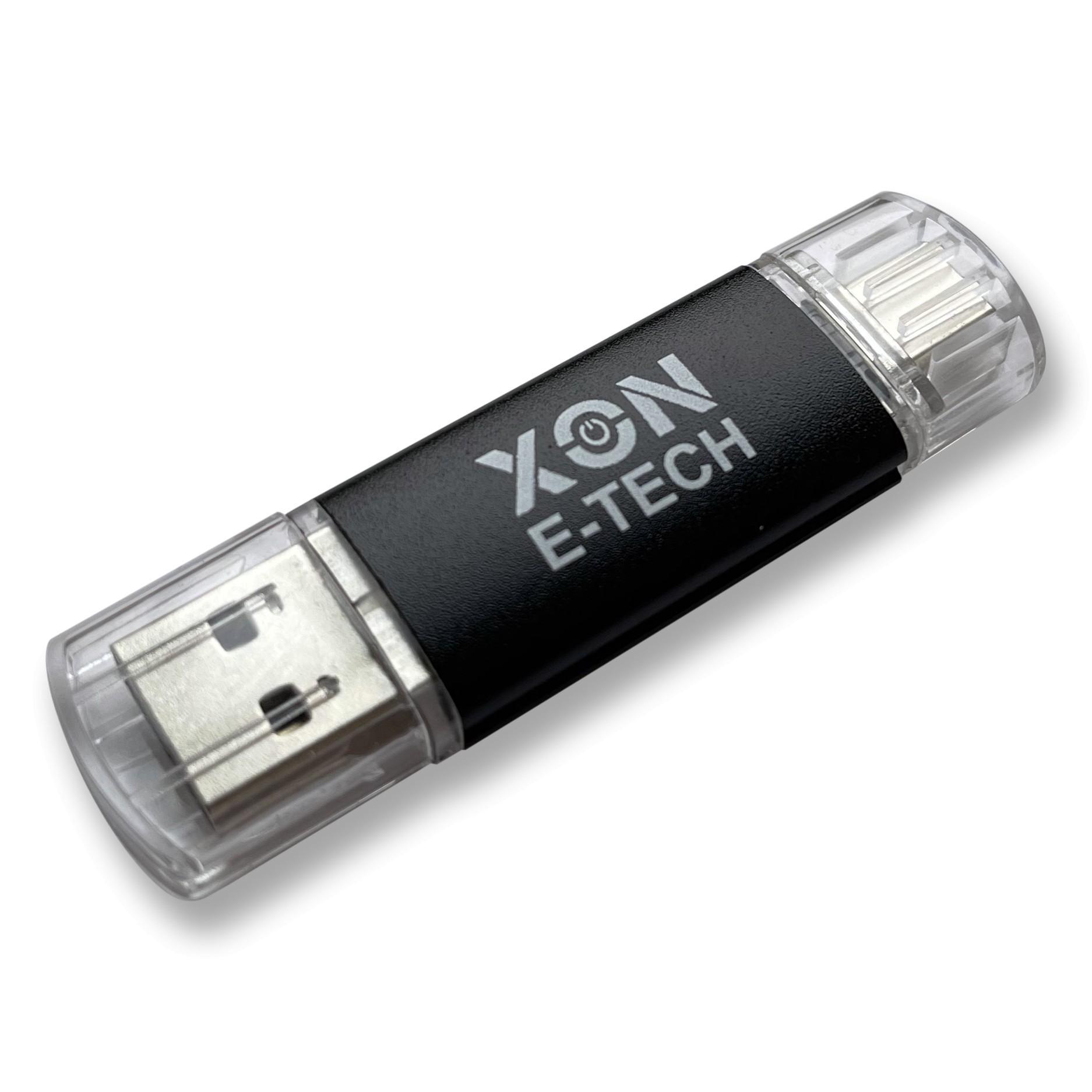 Флеш-пам'ять USB XON FlashDrive DuoConnect 256 Гб Чорний (FX3DX256MB 7584) - фото 3