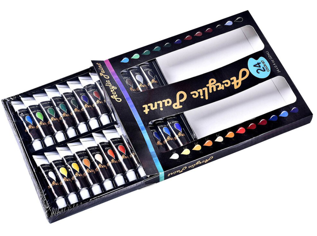 Набір акрилових фарб AcryLic Paint 24 кольори по 12 мл - фото 7