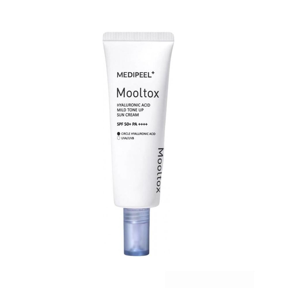 Крем солнцезащитный тонирующий Medi-Peel Hyaluronic Acid Aqua Mooltox Mild Tone Up Sun Cream SPF 50+ 50 мл Крем солнцезащитный тонирующий Medi-Peel Hyaluronic Acid Aqua Mooltox Mild Tone Up Sun Cream SPF 50+ 50 мл
