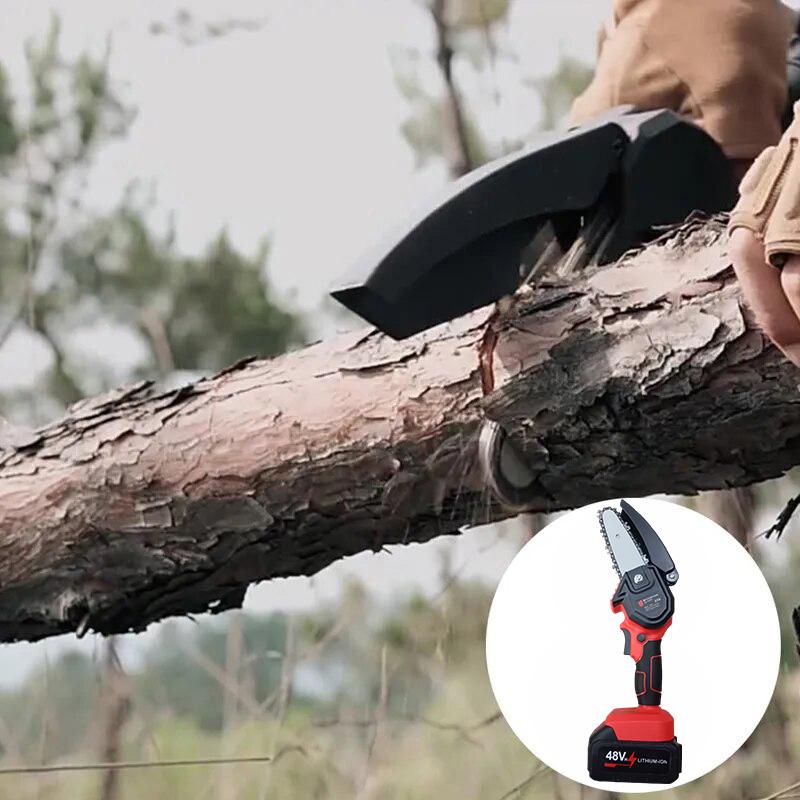 ᐉ Пила аккумуляторная цепная Chain Saw 48Vf в пластиковом кейсе с 1 ...