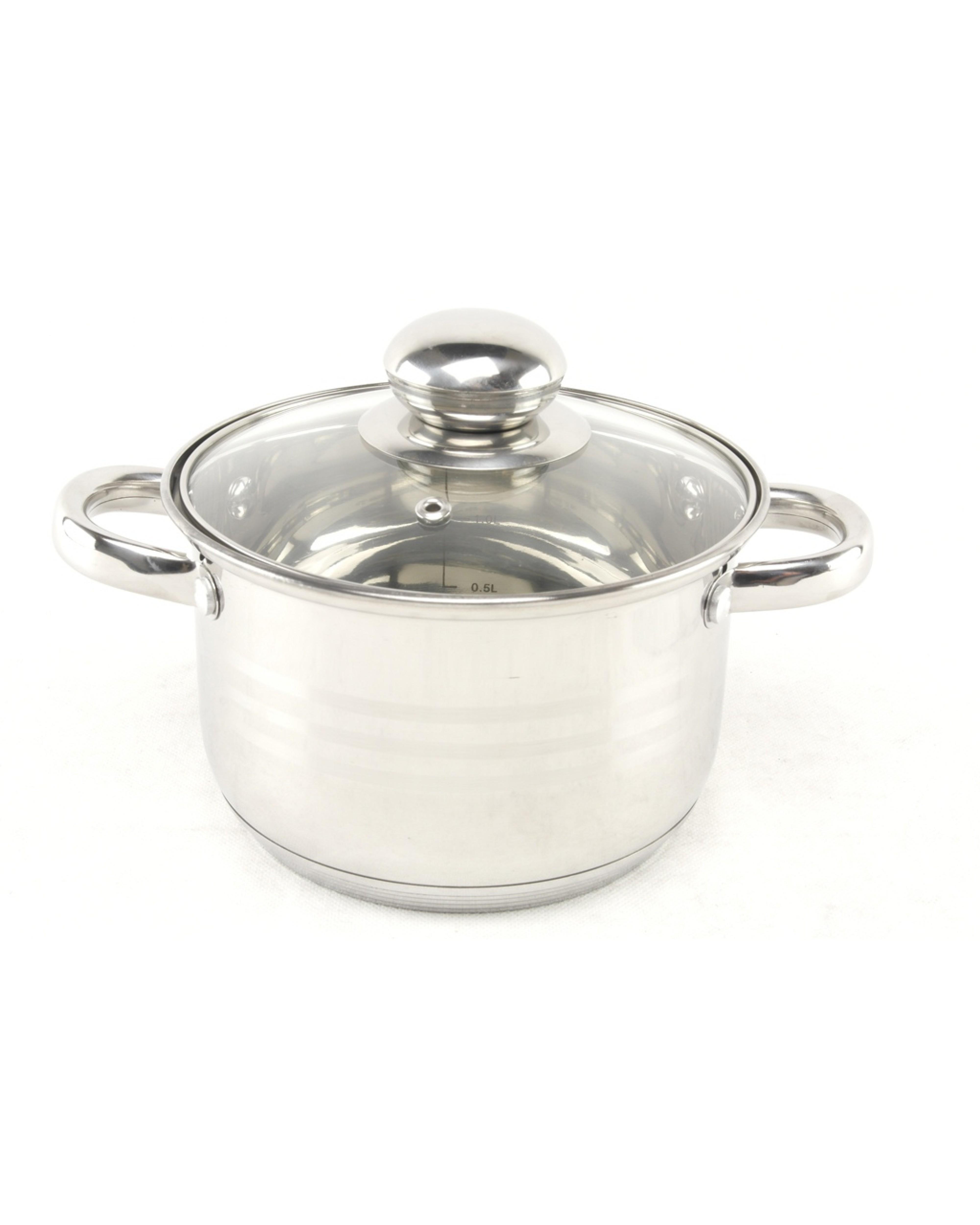 ᐉ Кастрюля из нержавеющей стали с крышкой A-Plus 2,1 л (WK-21645 ...