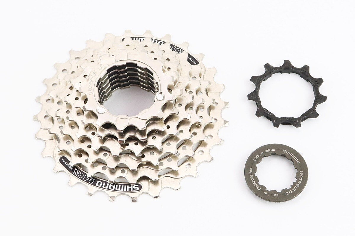 Кассета Shimano для велосипеда 7 скоростей 11/13/15/18/21/24/28T хром (10047065)