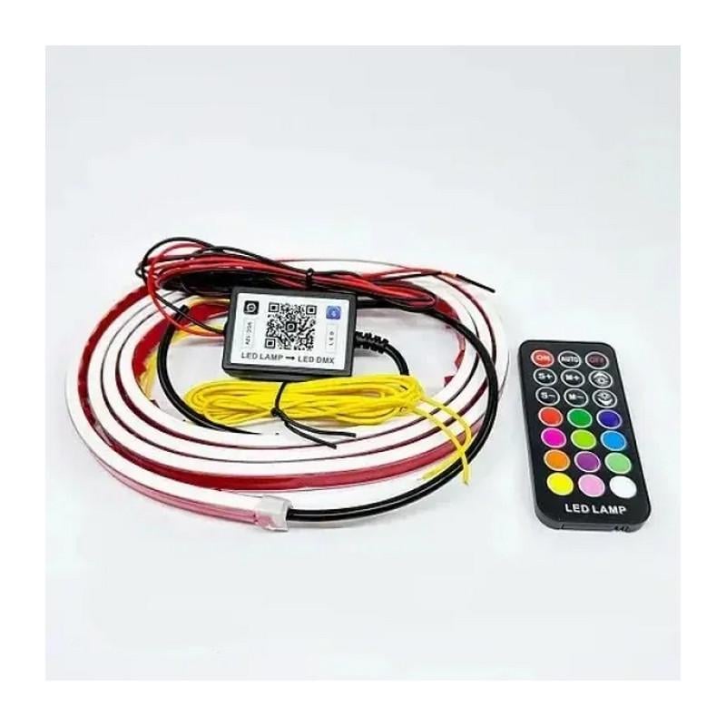 Підсвічування кришки капота багатофункціональна гнучка стрічка Leader RGB 12-24V 150 см (4591-Leader)