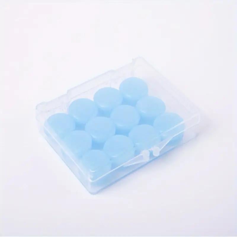 Беруши силиконовые многоразовые для сна/для плавания/от шума/храпа 12 шт. в кейсе Синий (2743174628) - фото 8 Беруши силиконовые многоразовые для сна/для плавания/от шума/храпа 12 шт. в кейсе Синий (2743174628) - фото 8