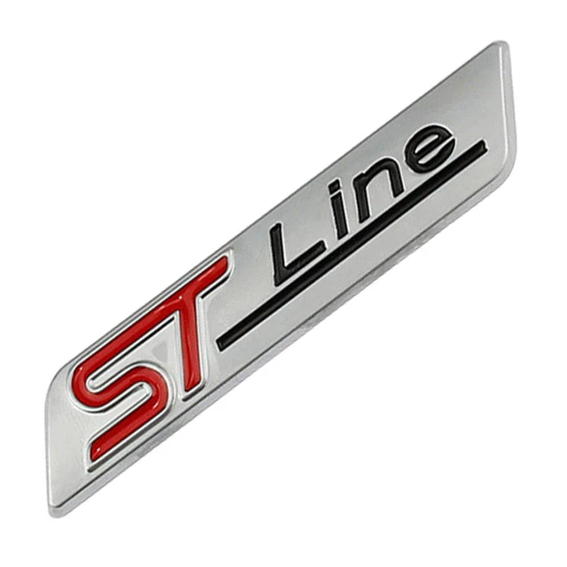 Емблема ST line Ford метал 8,3х1,6 см Хром матовий (1725146109)