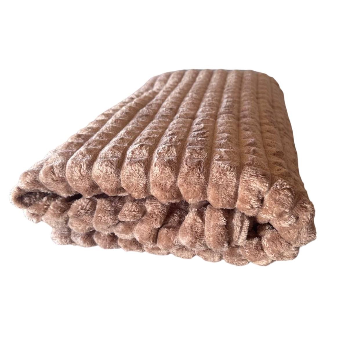 Плед Koloco Крокодил євро 200х230 см Світло-коричневий (39853) - фото 2 Плед Koloco Крокодил євро 200х230 см Світло-коричневий (39853) - фото 2