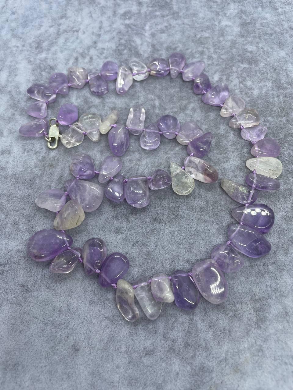 Бусы аметист 45 см Фиолетовый (1358)