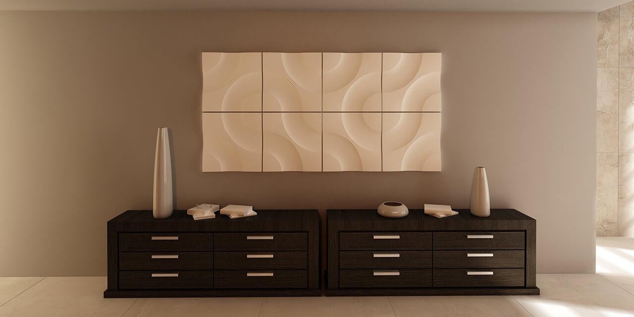 3D-панель гіпсова декоративна Ядра для обробки під фарбування 500x500x30 мм Білий (30635296) - фото 3 3D-панель гіпсова декоративна Ядра для обробки під фарбування 500x500x30 мм Білий (30635296) - фото 3