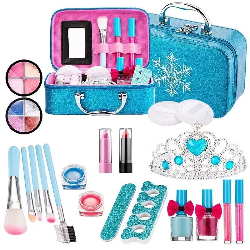 Детская косметика в кейсе из текстиля Beauty make-ua Frozen 20х8х17 см Голубой (150-98-B210)