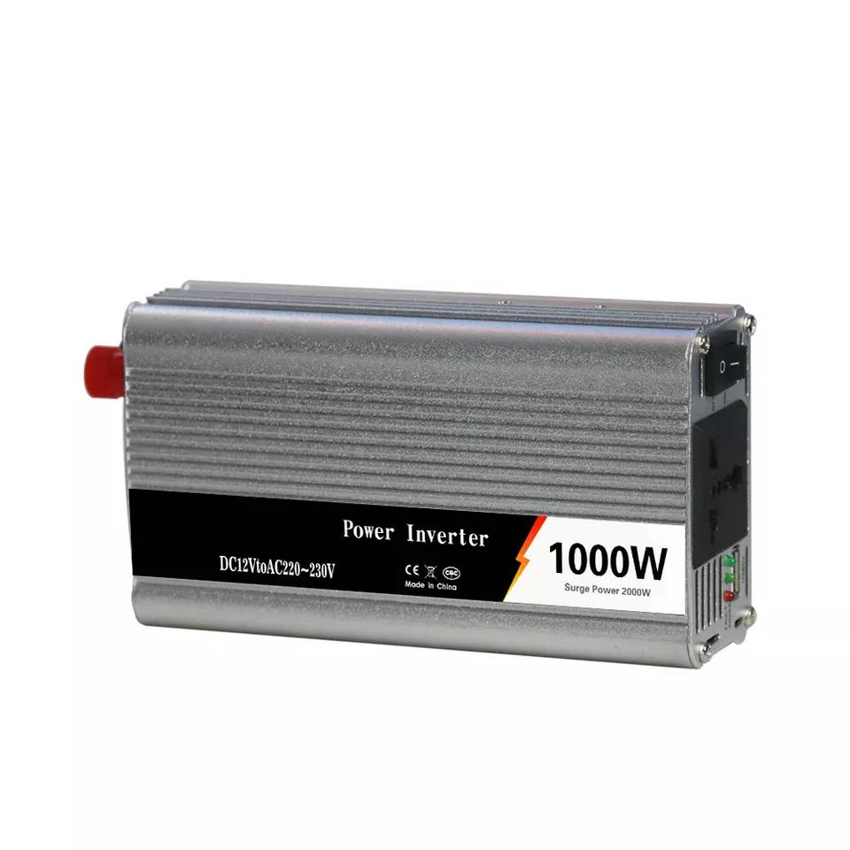 Перетворювач напруги Інвертор AC/DC 12V-220 V 1000 W UKC Power Inverter Silver - фото 5