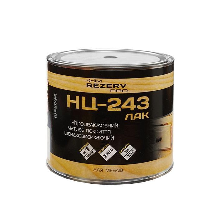 Лак нитроцеллюлозный мебельный НЦ-243 Khimrezerv PRO матовый 0,8 кг 860 мл (3014166016)