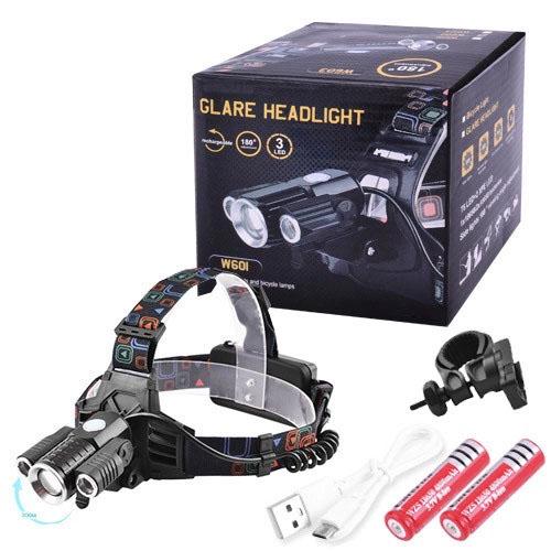 Фонарь налобный W602-T6-2XPE Bike 2x18650 с велокреплением (ws91315) - фото 6 Фонарь налобный W602-T6-2XPE Bike 2x18650 с велокреплением (ws91315) - фото 6