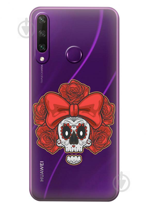 Прозрачный силиконовый чехол iSwag для Huawei Y6p с рисунком - Готический череп (KS2354) Прозрачный силиконовый чехол iSwag для Huawei Y6p с рисунком - Готический череп (KS2354)