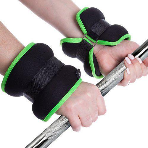 Утяжелители-манжеты для рук и ног FI-1303 No branding 2 кг пара Черно-салатовый (56429331) - фото 3 Утяжелители-манжеты для рук и ног FI-1303 No branding 2 кг пара Черно-салатовый (56429331) - фото 3