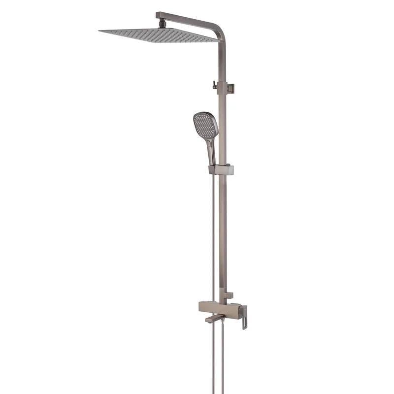 Душевая колонна со смесителем KOER KB-56009-07 3 функции Графит (KR5988)