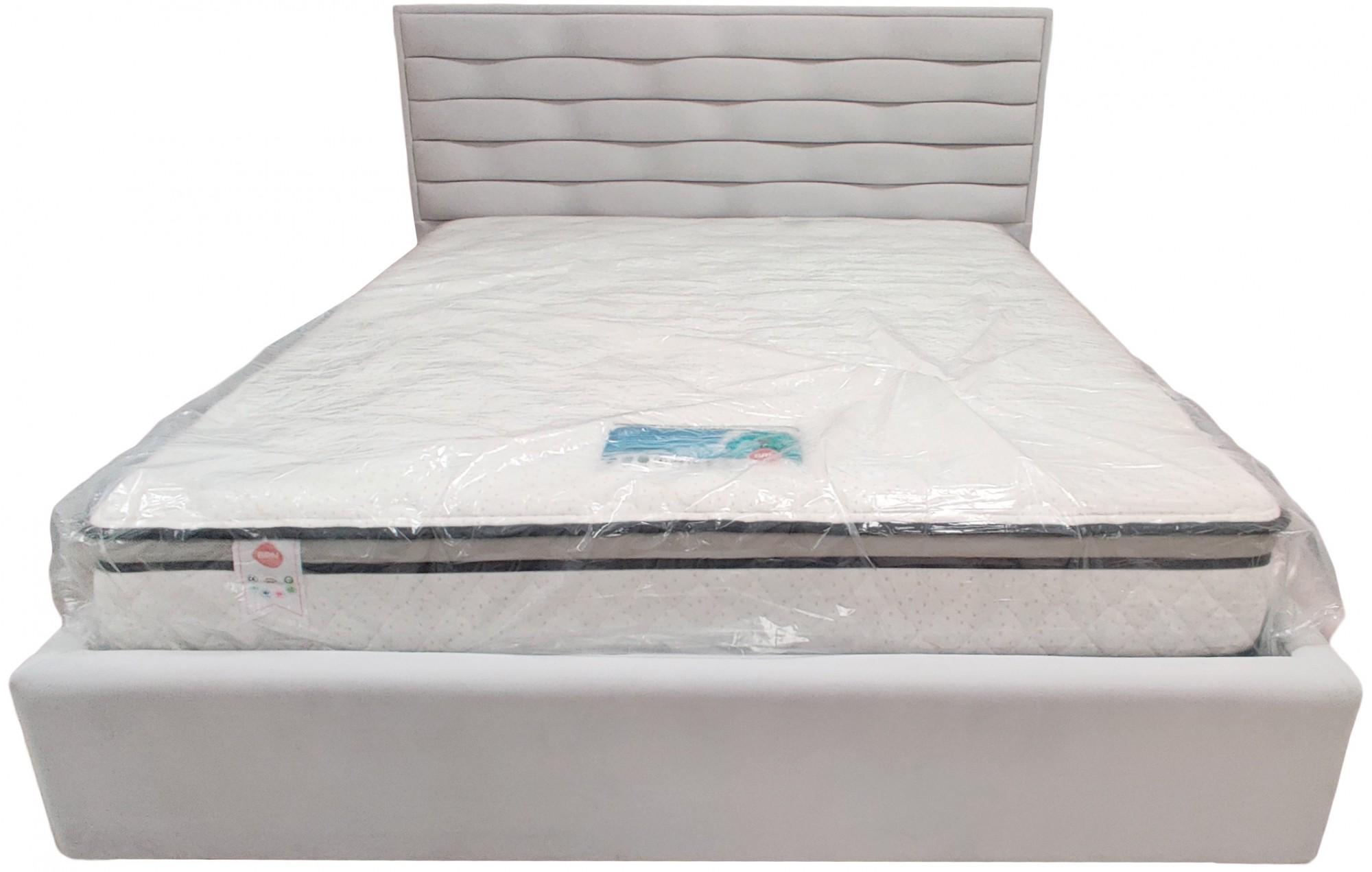 Кровать White Star Comfort Simple с подъемным механизмом и нишей для белья 120х190 см Серый