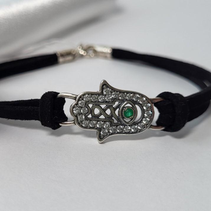 Браслет на руку Талисман Рука Фатимы р. 18,5 925 проба 3,10 г