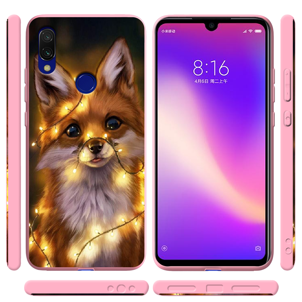 Чохол Boxface Xiaomi Redmi 7 Різдвяна Лисичка Рожевий силікон (36506-up2399-37062) - фото 2 Чохол Boxface Xiaomi Redmi 7 Різдвяна Лисичка Рожевий силікон (36506-up2399-37062) - фото 2
