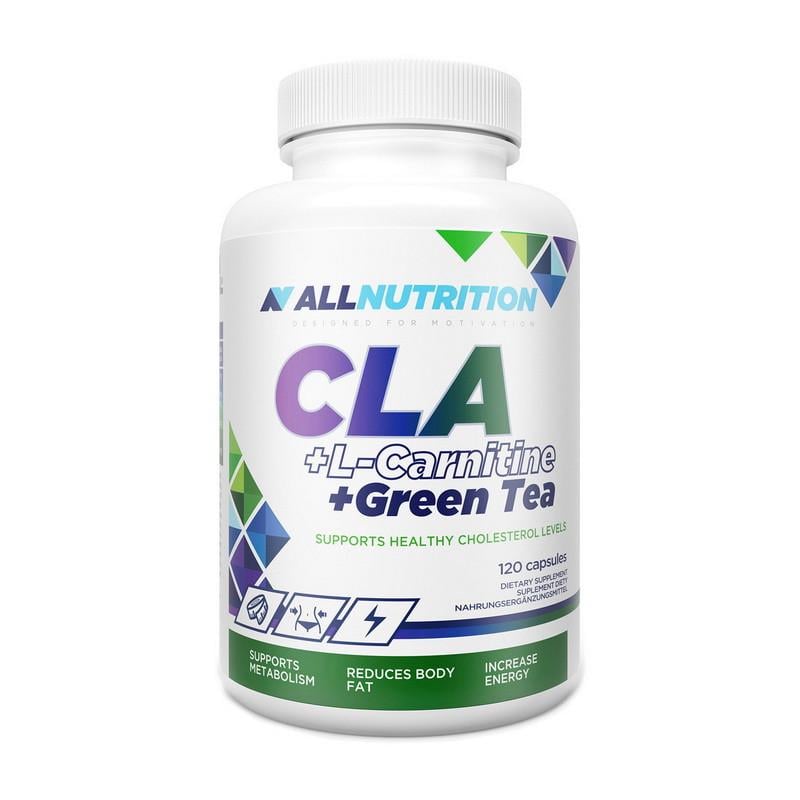 Конъюгированная линолевая кислота AllNutrition CLA/L-Carnitine/Green Tea 120 капс. (22303-01)
