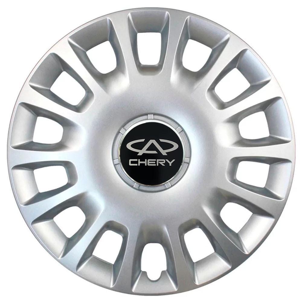 Колпаки SJS 214 с логотипом Chery 4 шт. R14 Серебряный (2654557045)