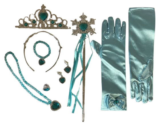 Игровой набор принцессы с короной и перчатками Голубой (1553) Игровой набор принцессы с короной и перчатками Голубой (1553)