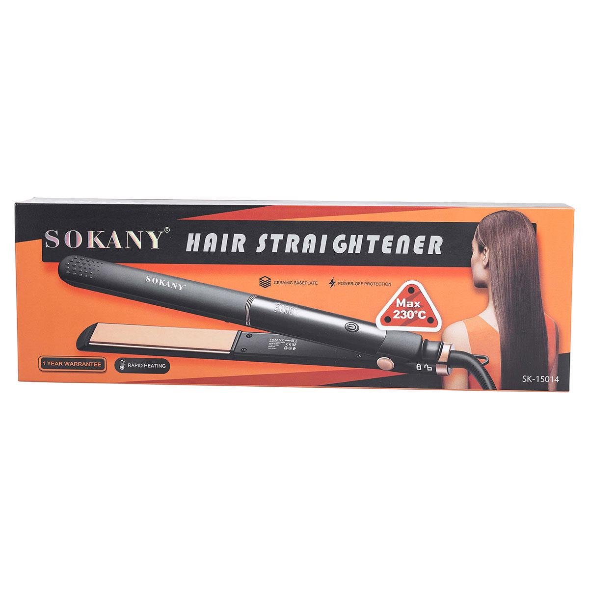 Утюжок-выпрямитель для волос Sokany керамический 5 режимов до 230 градусов 45 Вт (7176) - фото 2 Утюжок-выпрямитель для волос Sokany керамический 5 режимов до 230 градусов 45 Вт (7176) - фото 2