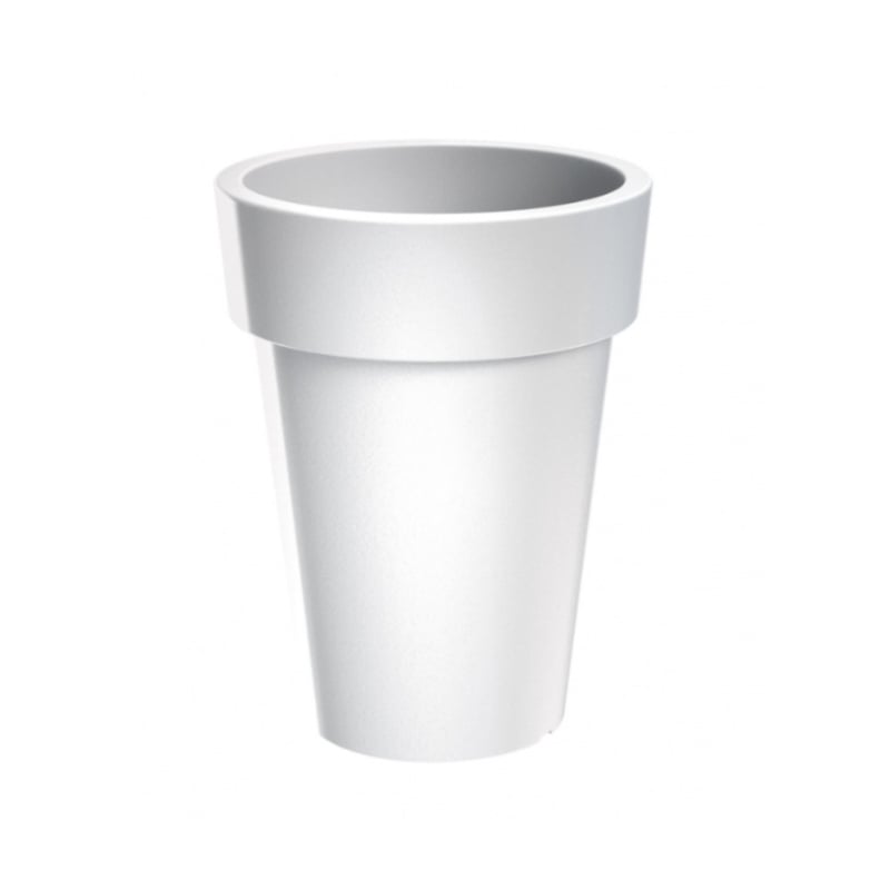 Горшок для цветов Prosperplast Lofly круглый высокий 20 см Белый