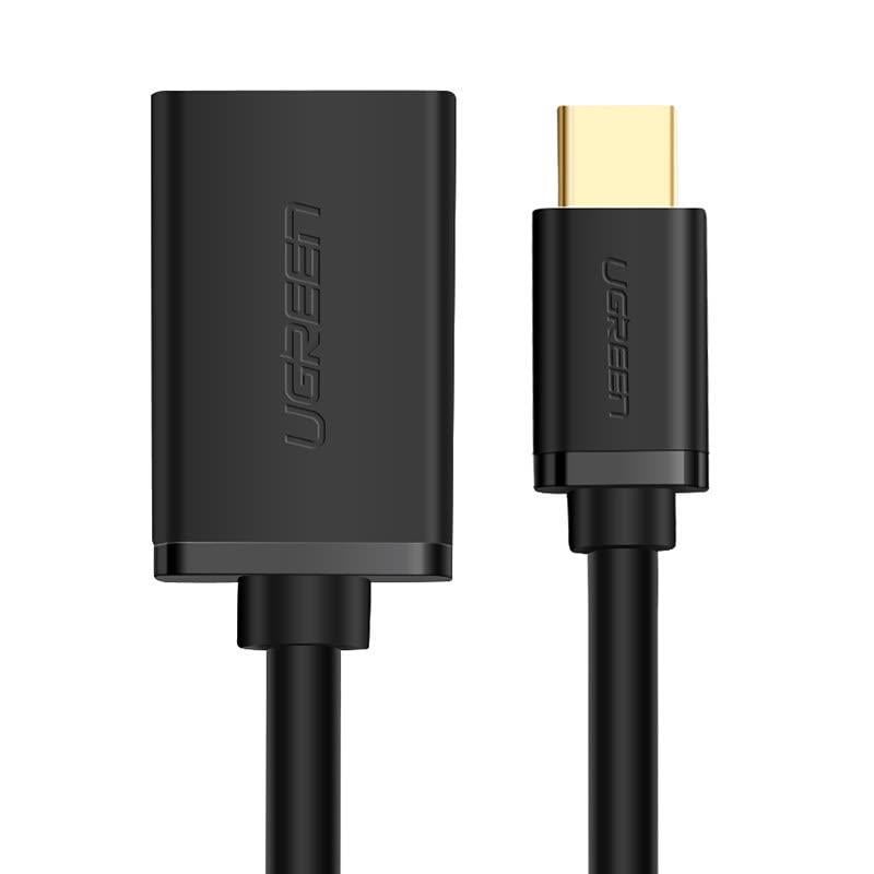 Кабель-адаптер Type-C OTG Ugreen US154 30175 15 см Черный