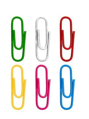 Набор скрепок металлических Bambi 28 мм Разноцветный (OC-222-S-1)