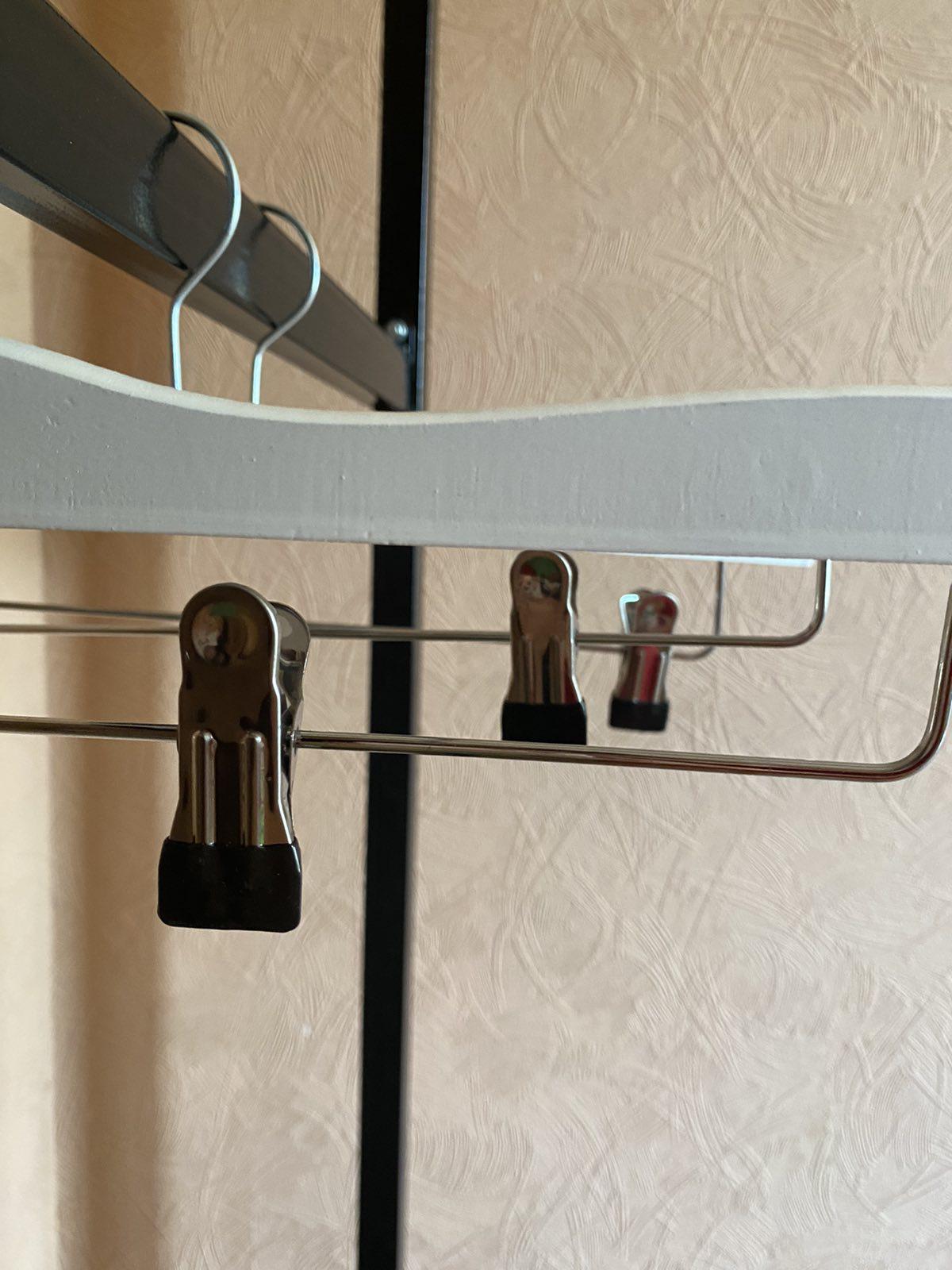 Вешалка костюмная с прищепками 41 см Белый - фото 3 Вешалка костюмная с прищепками 41 см Белый - фото 3