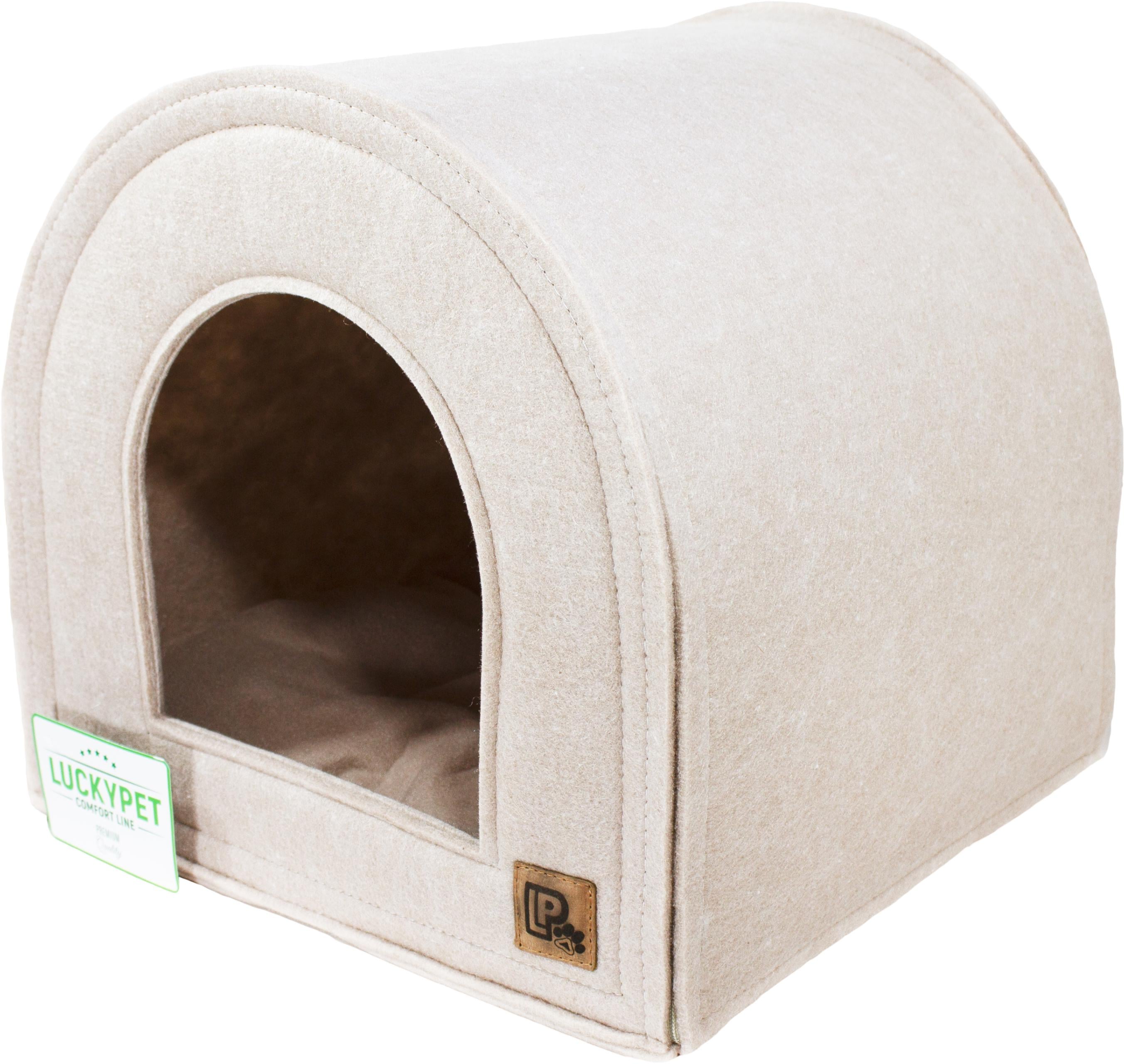 Будинок-лежак Lucky Pet Опера №4 55x55x55 см Бежевий (4820268555984)