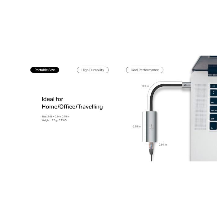 Сетевой адаптер TP-Link UE302C USB Type-C 2.5G Ethernet Grey (30359755) - фото 4 Сетевой адаптер TP-Link UE302C USB Type-C 2.5G Ethernet Grey (30359755) - фото 4