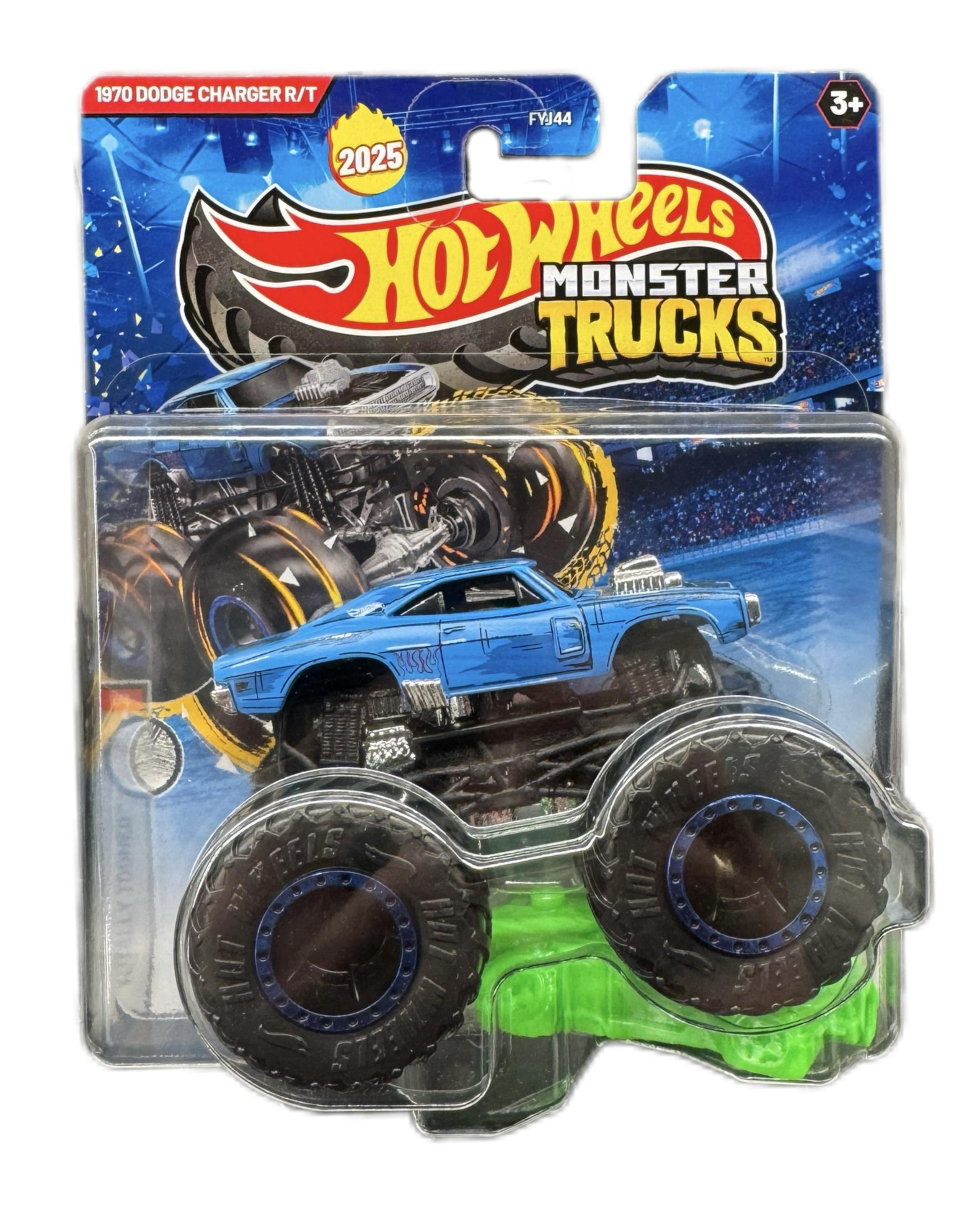 Машинка-внедорожник Hot Wheels Monster truck Dodge Charger RT 1/4 FYJ 1:64 2025 (24618906)