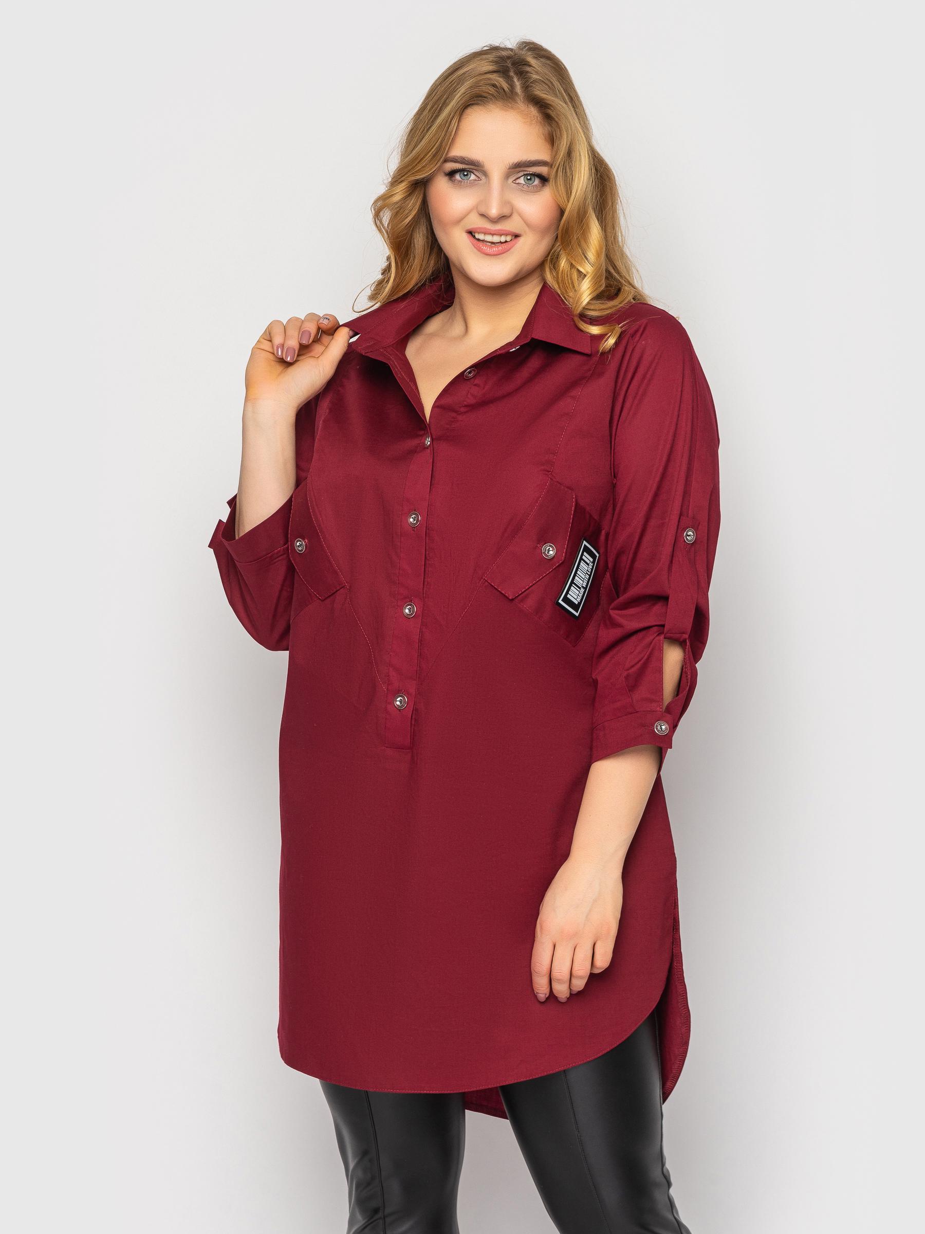 Рубашка VLAVI Стиль р. 56 Бордо (114606-56) - фото 5 Рубашка VLAVI Стиль р. 56 Бордо (114606-56) - фото 5