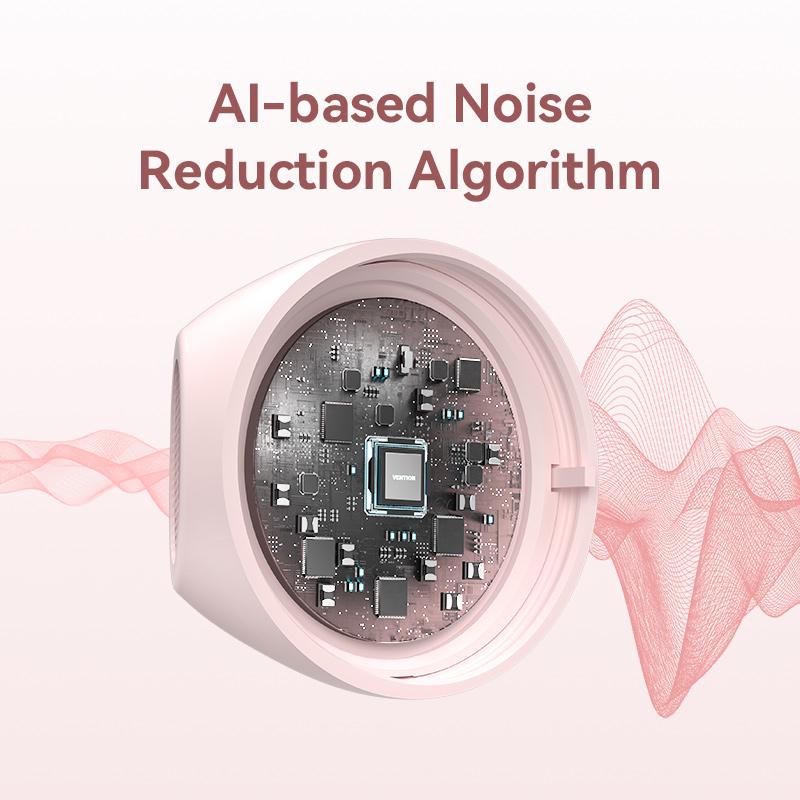 Навушники бездротові Vention Elf E06 Bluetooth 5.3 з AI-шумозаглушенням TWS 22 год відтверення AAC/SBC Hi-Fi водонепроникні IPX4 Рожевий (NBKP0) - фото 4 Навушники бездротові Vention Elf E06 Bluetooth 5.3 з AI-шумозаглушенням TWS 22 год відтверення AAC/SBC Hi-Fi водонепроникні IPX4 Рожевий (NBKP0) - фото 4