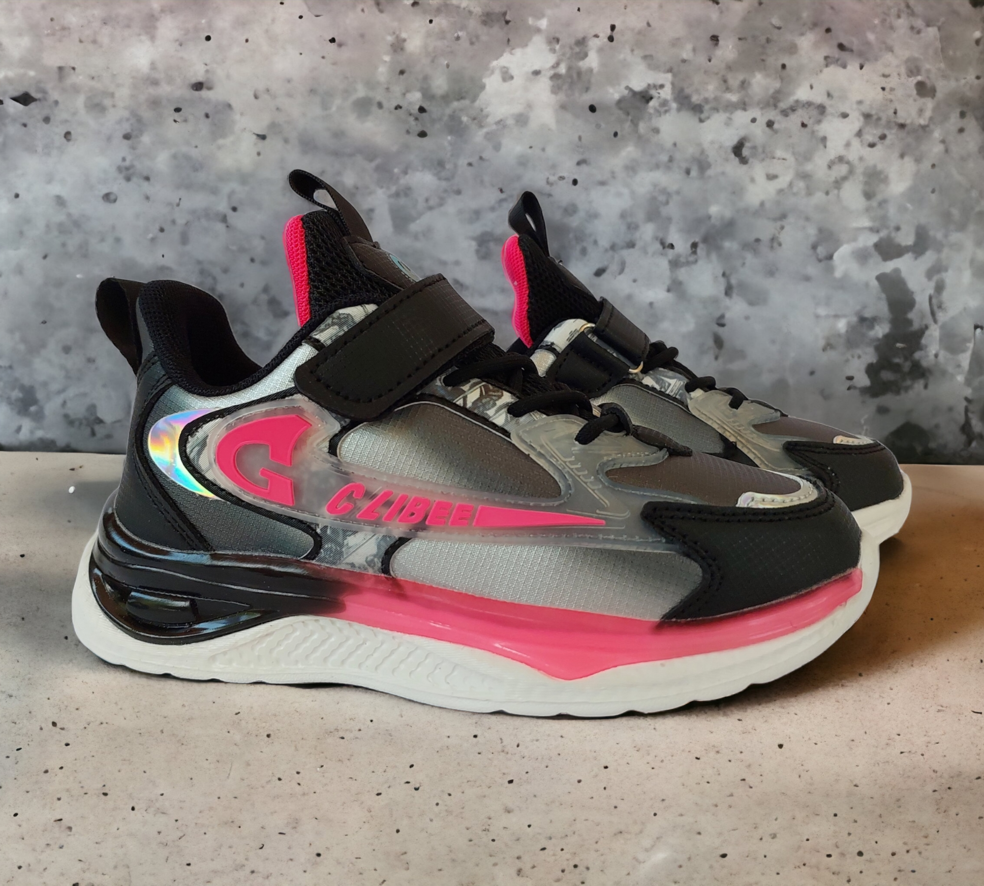 Кросівки Clibee 913BP р. 37 Чорно-рожевий