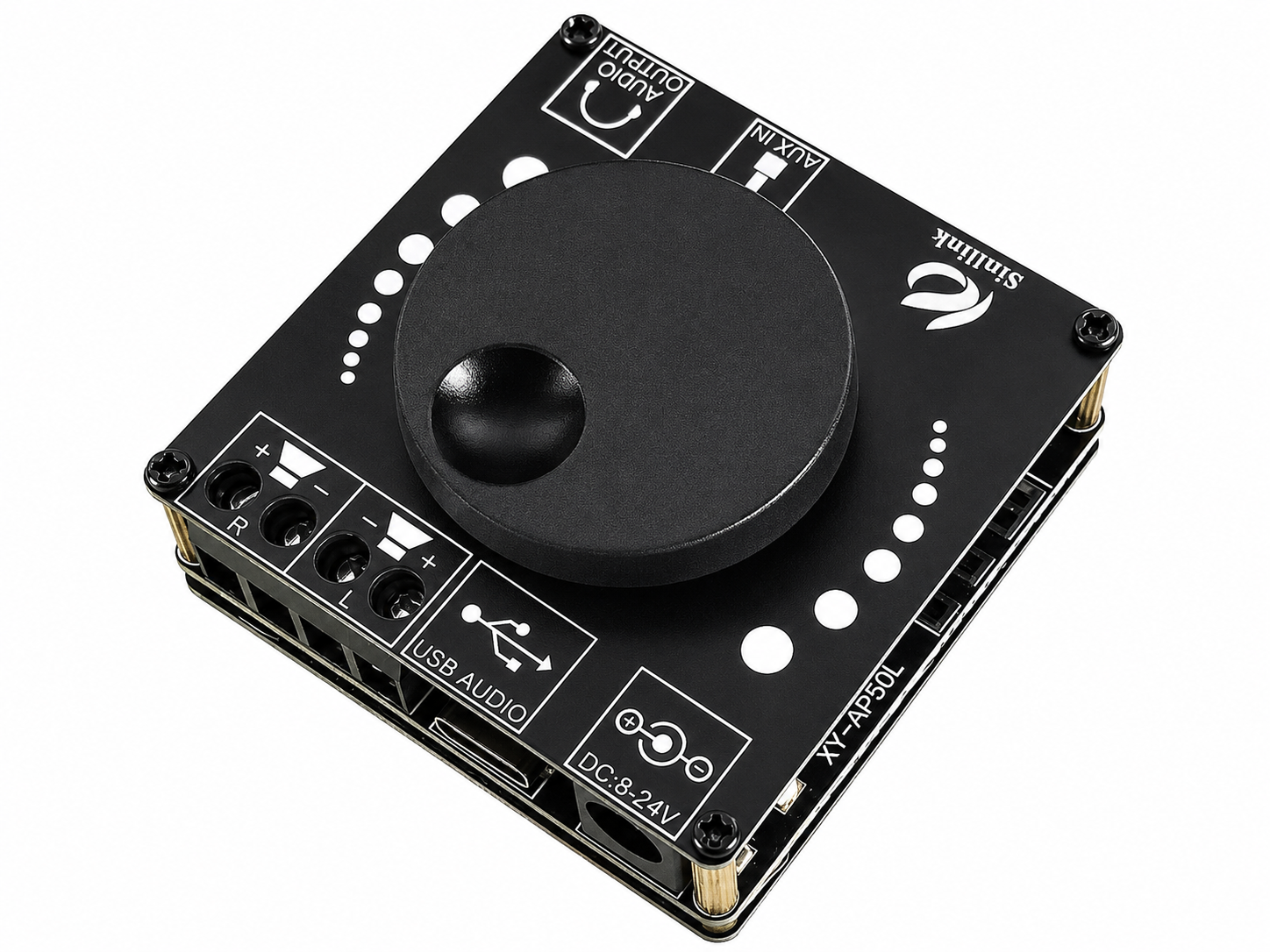 Аудіо підсилювач AP50L Bluetooth 2хjack 3,5 мм AUX USB-C 50 Вт (1010-645-00)